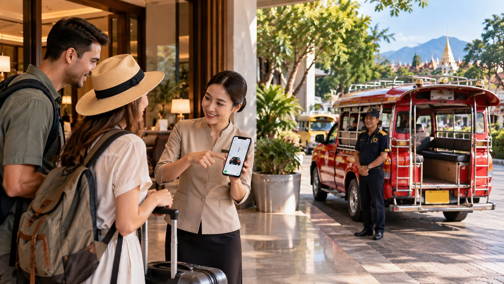 โรงแรมช่วยนักท่องเที่ยวใช้บริการ Voyiro